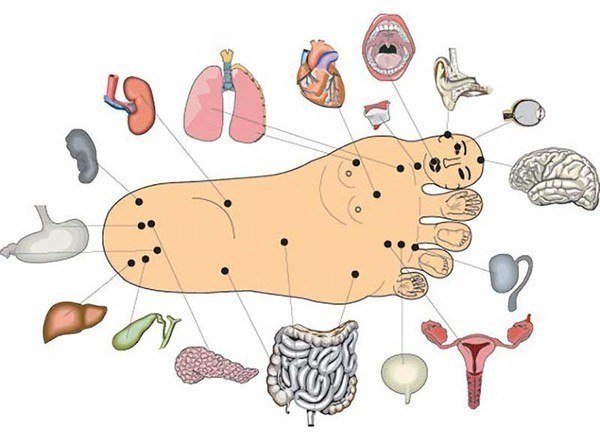  Массаж стопы снимает боли в спине!
